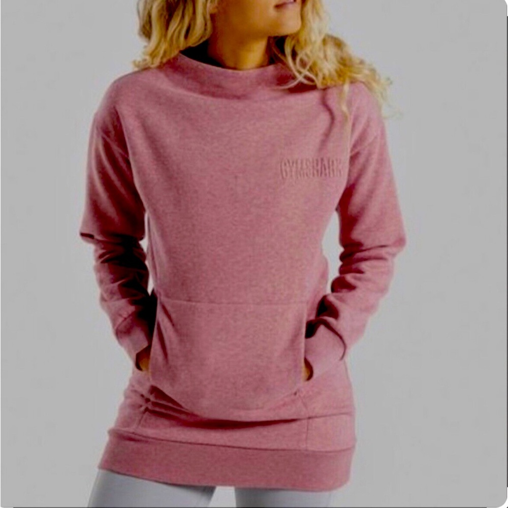 Gymshark So Soft Tunic Sweatshirt 
Size XS 
Pink